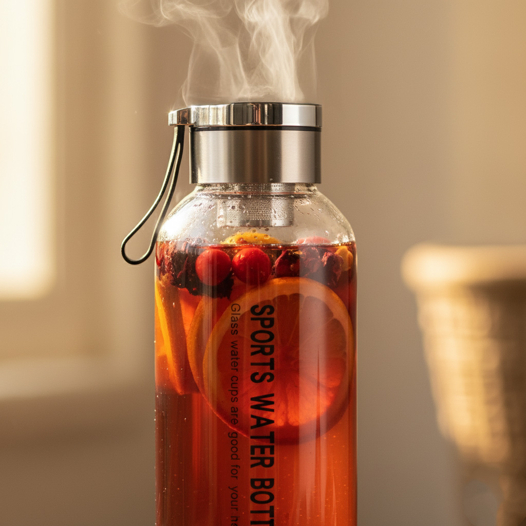 caj v ekologickej flasi